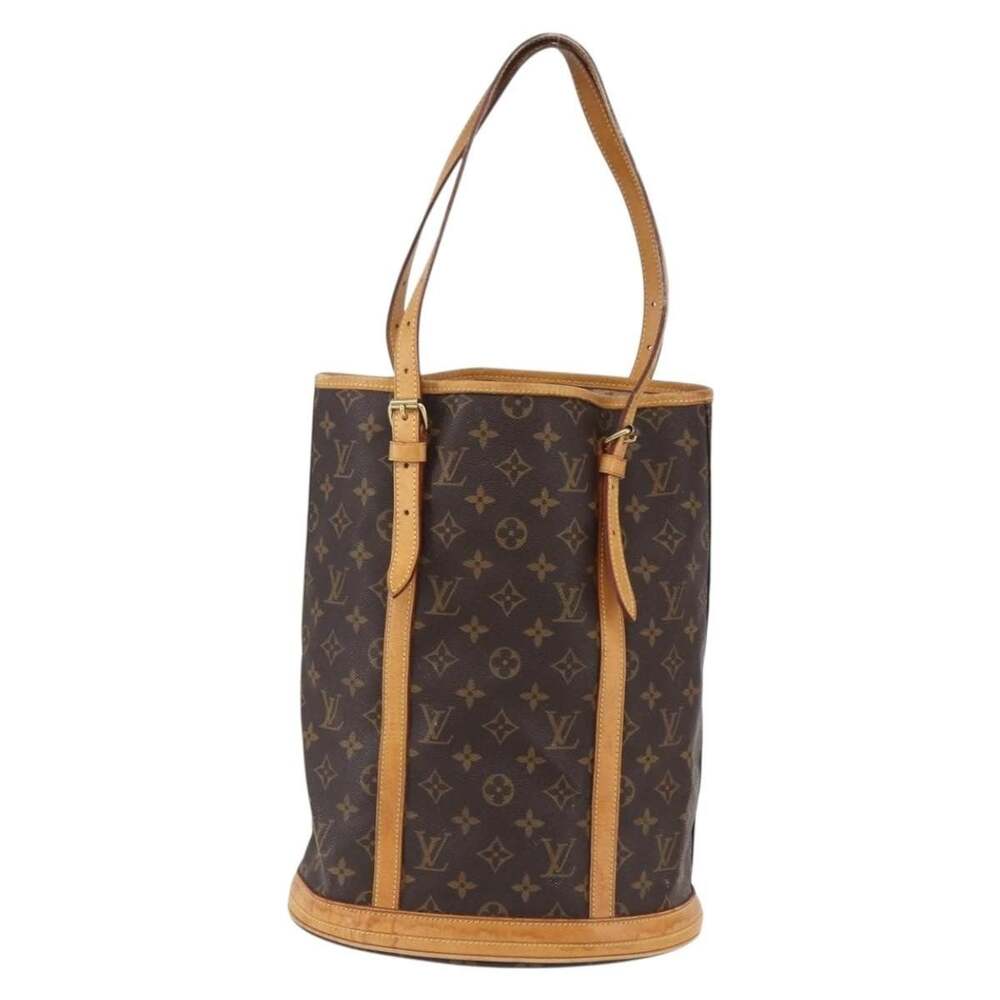 Louis Vuitton Monogram Bucket GM Shoulder Bag Brown
